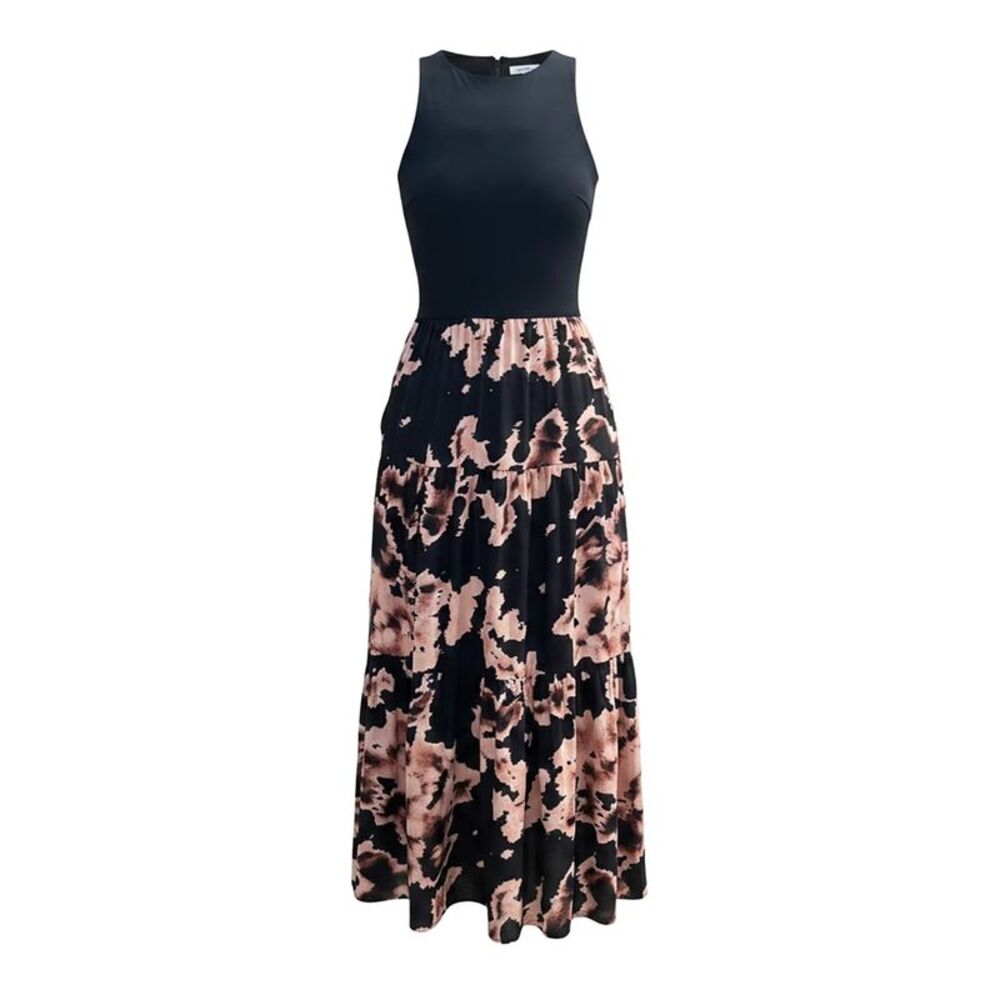 AX Paris Womens/Ladies Abstract 2 in 1 Smock Dress / Black